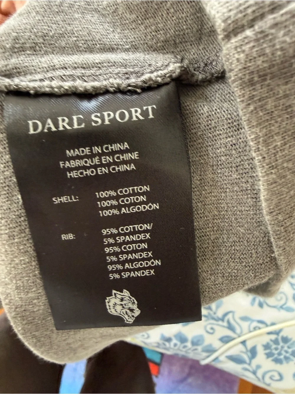 Darc Sport Wolf Gray Graphic Tee with Yellow & White Accents - Picture 5 of 6